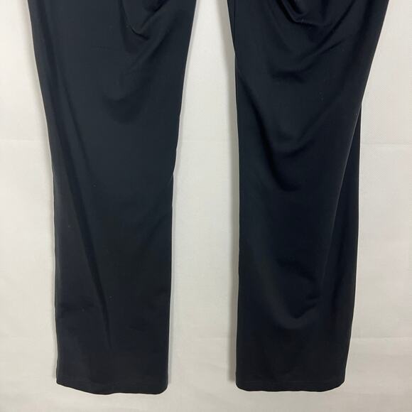 Reebok Fitted Bootcut High-Rise Black Leggings Size Large Athleisure Breathable - Picture 7 of 9